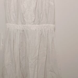 White cotton Gap dress with pockets